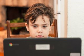 Child at computer